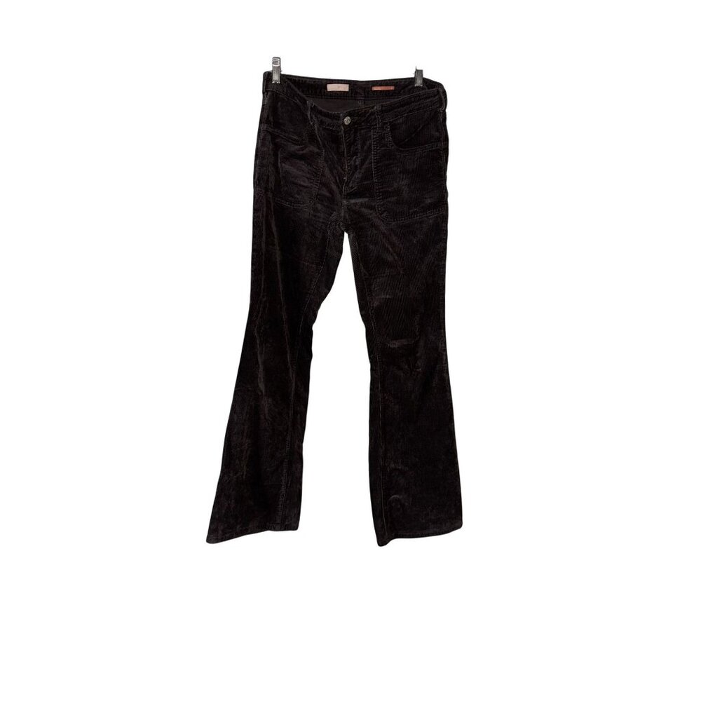 Pilcro Green Corduroy Flare Pants Womens Size 30 anthropologie